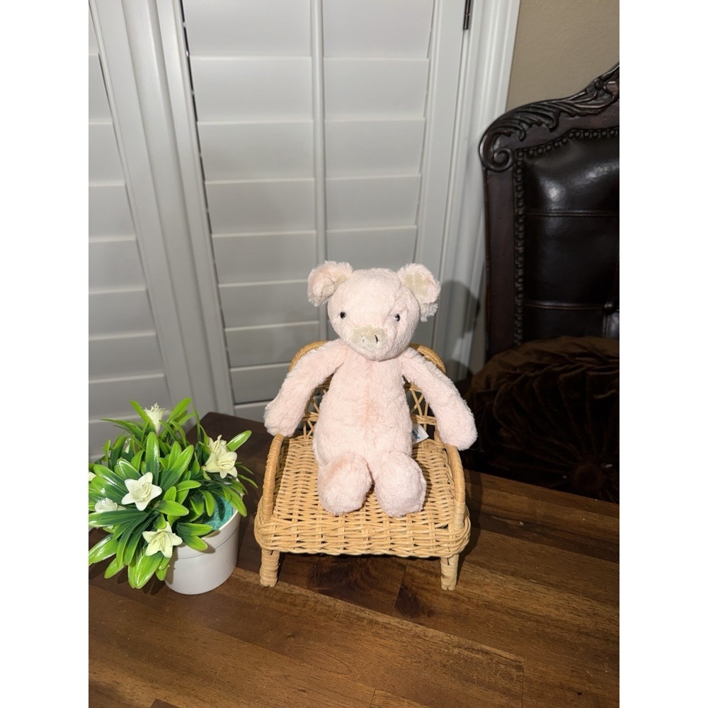 Jellycat Bashful Piggy - Small 8" Soft Pink Piglet Pig Plush Stuffed Animal